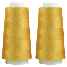 UNIQUE Premium OWL Coresa 45支2股縫紉線, 12 芥末黃, 2個