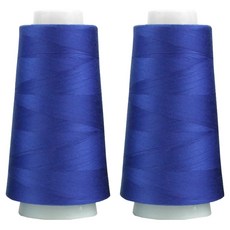 유니크 프리미엄 OWL 코아사 45수 2합 실, 18 블루, 2개