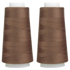 UNIQUE Premium OWL Coresa 45支2股縫紉線, 34 棕色, 2個