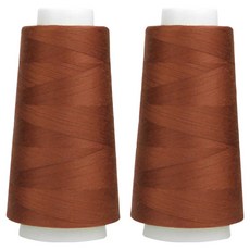 UNIQUE Premium OWL Coresa 45支2股縫紉線, 35 紅棕色, 2個