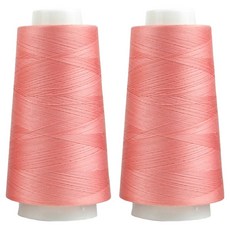 UNIQUE Premium OWL Coresa 45支2股縫紉線, 7 珊瑚色, 2個