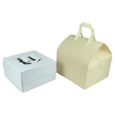 천운패키지 보냉백 + 케익 박스 3호 세트, 화이트(케익박스), 1세트