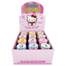 Greenpieneseu Hello Kitty 即蓋式萬年印章 圓形 PO 12款套組, 混合顏色, 1套