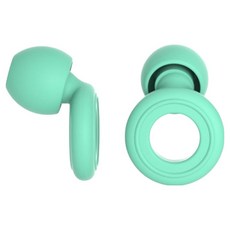 Luneon 現代防噪音睡眠耳塞 草綠色, 2個, 1入
