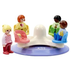 플레이모빌 1.2.3 회전목마 피규어 71324, 1개