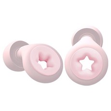 Luneon 簡潔防噪音星形睡眠耳塞 粉紅色, 1套, 2入