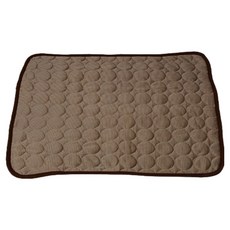 애와니 반려동물 편안한 쿨매트 둥근 패턴, 브라운, 1개