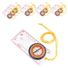 上手家居 8合1多功能帶尺指北針 + 掛繩, 透明色, 10組