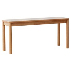 베스트리빙 에빈 라운드 원목 2인용 벤치, 내츄럴