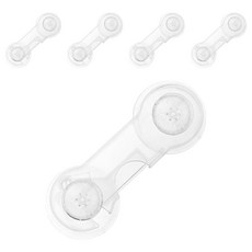 디디엑스 서랍 잠금장치 일자형, 투명, 5개