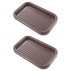 Allode 方形居家裝飾托盤 2入, 1 棕色