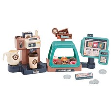 SkySunstar Jiacheong咖啡專賣店甜甜圈超市收銀台玩具 jiach66894, 1個, 綠色