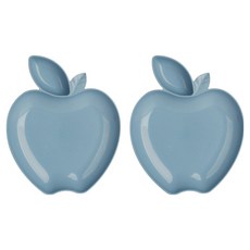 Allode 蘋果造型室內托盤 2入, 1 藍色
