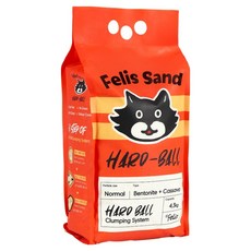 닥터펠리스 샌드 하드볼 고양이 모래, 4.3kg, 1개, 무향