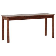 베스트리빙 에빈 라운드 원목 2인용 벤치, 월넛