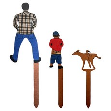 小麥購物 趣味植物盆栽裝飾3件組 L524, 美式鄉村