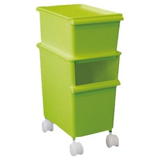 小麥購物 收納置物推車 L323, 青綠色, 2層