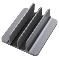 小麥購物 鋁合金筆電立架 雙槽 L713, 灰色, 2層