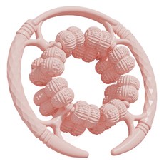 32輪全包覆滾輪按摩器, 1個, 莫奈粉色