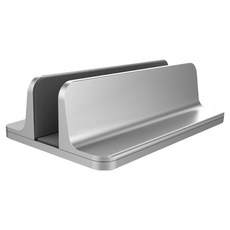 小麥購物 鋁合金筆電立架 單槽 L713, 銀色, 1層