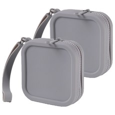 애와니 강아지 다용도 야외 산책 간식 배변봉투 미니가방 기본, 그레이, 2개