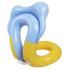 SUNNYWATER 粉彩頸掛式泳圈, 1個, 藍色