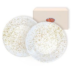 하울스홈 에딩 밀키웨이 법랑 식기 접시 세트, 제주 만다린, 1세트, 접시 2p + 포장 박스