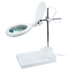 Octopus 章魚牌 LED檯燈工作放大鏡 5倍 8W 觸控調光 206770, 1個, 白色