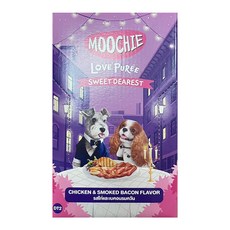 MOOCHIE 姆吉 犬肉泥系列 T2 雞肉饗宴 48條, 雞肉燻培根, 15g, 1盒