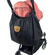 pinggoo FACTORY 嬰兒車收納包 輔助袋, 1個, 黑色