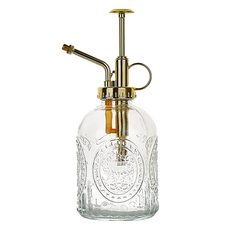 픽앤홈 고급 엔틱분무기 골드 손잡이, 투명, 1개