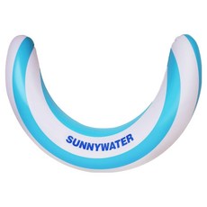 SUNNYWATER 條紋水上浮力棒, 1個, 天空藍