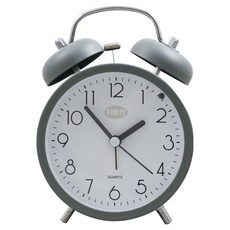 LIBERTY 利百代 絕美莫蘭迪打鈴雙耳靜音鬧鐘 LY-2017CL, 灰色