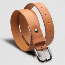 VONIN 義大利牛皮 30毫米 黑色扣環圓形皮帶 NT078TBR