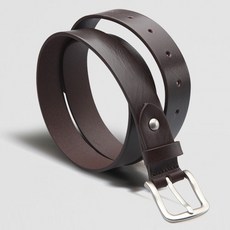 VONIN COLLECTION 義大利牛皮 30mm 基本圓形扣環皮帶 NT064DBR