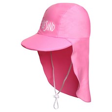 ICE SAND 兒童款UV防曬護頸帽, 01.PLK-001(粉紅色)