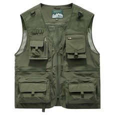 Man in Mode 網眼多口袋釣魚背心 D0050