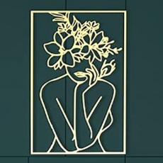 Tradeway 時尚感室內裝飾金色鋼製相框 C款, 1個