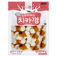 펫어스 강아지 우유에 빠진 치카껌 20p, 320g, 1개, 혼합맛(닭고기/우유)