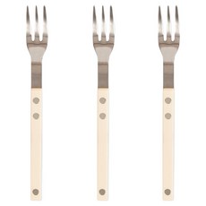 Bogen Brisha 餐具緞面茶叉, 香草, 3個