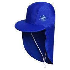 ICE SAND 兒童款UV防曬護頸帽, 10.PLK-010(鈷藍色)