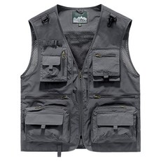 Man in Mode 網眼多口袋釣魚背心 D0050