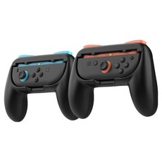 任天堂 Switch 2 Joy-Con 2 遊戲手把握把 2件組, 1套, 藍色, 紅色, LS-NT2-GRIP