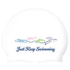 킵스위밍 컴포트캡 돌핀웨이브실리콘 수모, 컬러돌핀, 1개