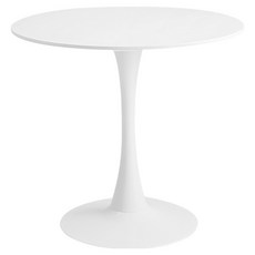 MH家居 韓系圓形餐桌, 4人, 白色