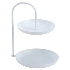 Allode 雙層室內裝飾托盤, 4 銀色