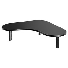 BenF Home 높이조절 모니터 받침대 코너형, 블랙