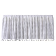 Pick Deal 漂亮冷氣擋風門簾 白色 100 x 42 cm, 1個, 單一商品