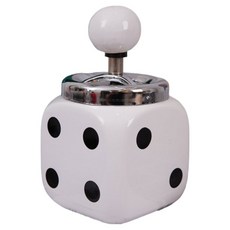 CashyRich 簡約設計防臭煙灰缸 9 x 15.5 cm, 白色, 1個