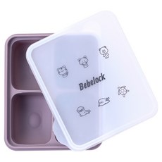 베베락 아이와 실리콘 이유식 큐브 4구, 레드빈, 1개, 400ml